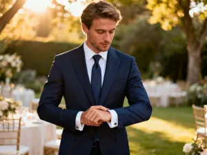 Kobieta w szmaragdowej sukience prezentuje elegancki złoty naszyjnik, który stanowi idealny dodatek do zielonej kreacji.
